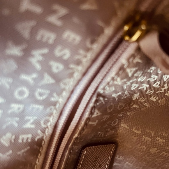 Kate Spade Pink Polka Dot Tote Pocketbook - Picture 11 of 13